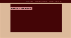 Desktop Screenshot of greekcafegrill.com