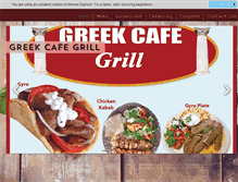 Tablet Screenshot of greekcafegrill.com